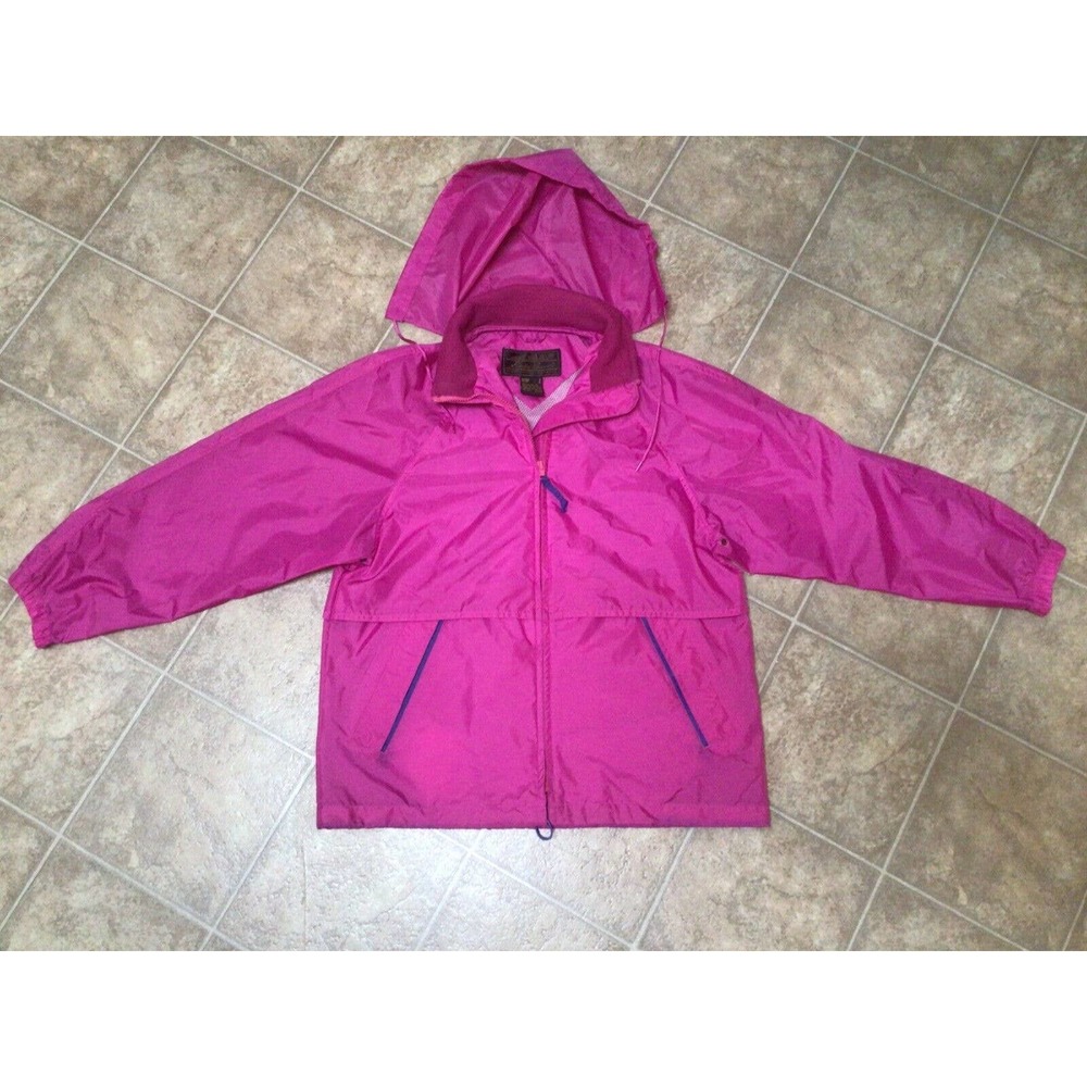Eddie Bauer Womens Hoodie Wind Jacket Pink Small Nylon 820A